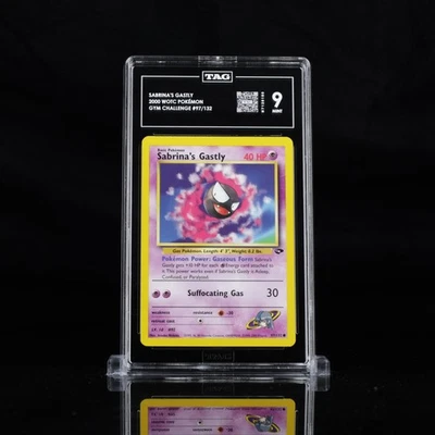 Pokémon TCG Sabrina's Gastly Gym Challenge Unlimited Common TAG 9 - Image 1 of 2