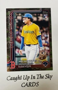 2025 Topps Update Marcelo Mayer RC/RD "Camo" Parallel #08/25 Red Sox - Bild 1 von 2
