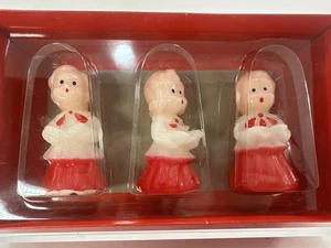 "Juego de 3 velas de 3"" The Vermont Country Store Christmas Carolers caja" - Imagen 1 de 2