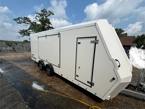 Car Transport/Trailer Brian James Race Sport 5.5m - Enclosed - White - Picture 1 of 7