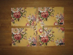 Vintage Set of RALPH LAUREN Sophie Brooke Floral 4 Placemats & 4 Napkins - Picture 1 of 4