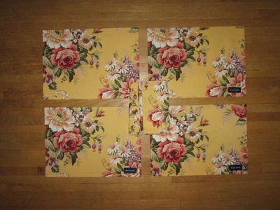 Vintage Set of RALPH LAUREN Sophie Brooke Floral 4 Placemats & 4 Napkins - Image 1 of 4