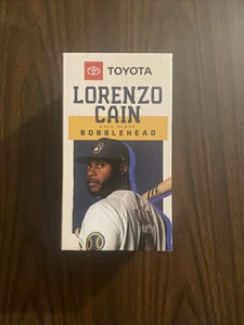 2020 Milwaukee Brewers Lorenzo Cain 2019 MLB Gold Glove Toyota Bobblehead! - Picture 1 of 7