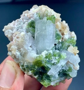 490 Carat Tourmaline Crystal With Kunzite Specimen From Afghanistan. - Picture 1 of 10
