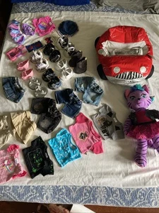 Build-A-Bear Workshop Lot of 38+ Cat, Car, 8 Pair shoes, Clothing, Accessories - Picture 1 of 24