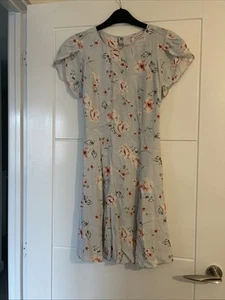 Miss Selfridge Petite Blue Flower Mini Dress - Picture 1 of 8