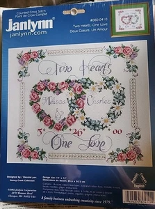 TWO HEARTS, ONE LOVE - Janlynn 2002 #080-0410  Stony Creek Collection NEW SEALED - Picture 1 of 3
