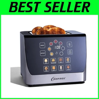 Advanced Touch Control Toaster - 8 Bread Types, 7 Setting Modes, Stainless Steel - Image 1 of 4