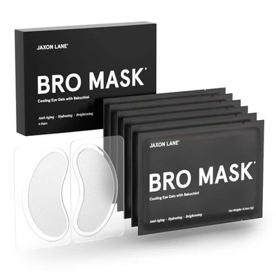 BRO MASK Under Eye Patches for Men Skin Care | Cooling Eye Masks for Dark - Image 1 of 4