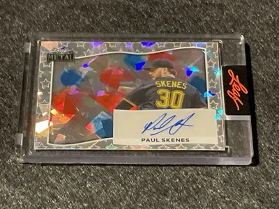 2025 Leaf Metal Independence Day Paul Skenes Auto 4/4 Pirates Cy Young - Image 1 of 4