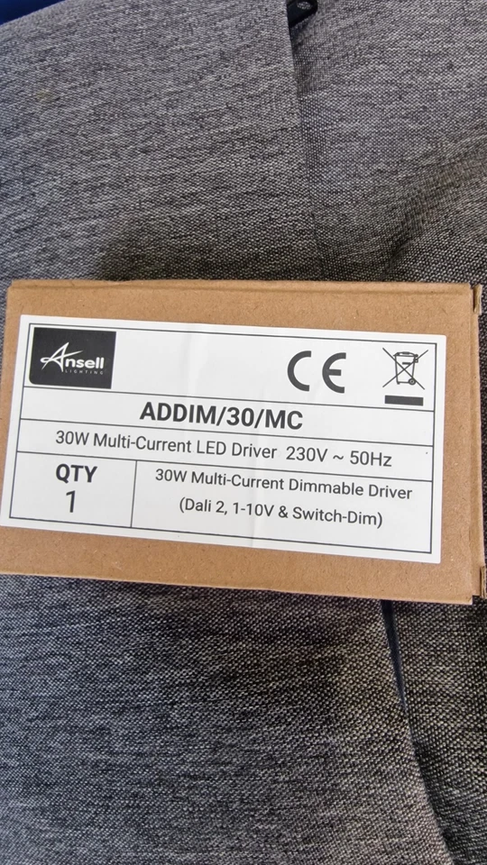 Ansell ADDIM/30/MC 30w Multi-current Dimmable LED Driver BNIB