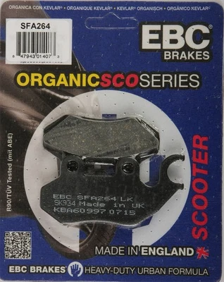 EBC SFA264 SFA Organic Scooter Brake Pads 13-15  ZERO  DS ZF11.4 - Image 1 of 2