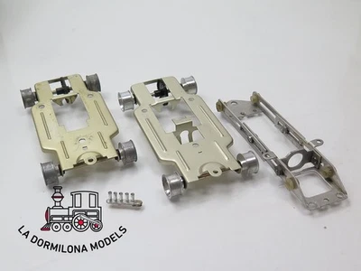 EA270 Scalexrix Slot -  Juego 3 chassis de aluminio COMPETICION PARA COCHE SLOT - Imagen 1 de 4