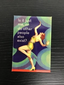 Do Other People Also Exist - Divertido imán de nevera - Humor retro - Imagen 1 de 2