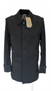 BNWT Burberry Roeford Cotton Black Car Coat IT 48 R UK 38" Chest Small S -Defekt - Bild 1 von 13