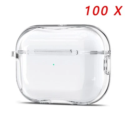 For Apple Airpods Pro 3 4 2 2025 Wholesale Bulk Lot Earphone Clear Case Cover - Image 1 of 4