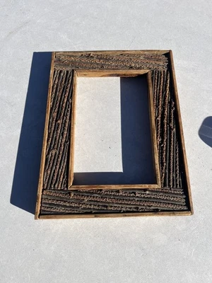 Cadre Ancien   Bois Branches Pin Foret Noire Antique Frame Art Populaire - Photo 1/4