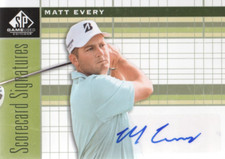 2012 SP Game Used Scorecard Signatures #SSME Matt Every D Auto - NM-MT