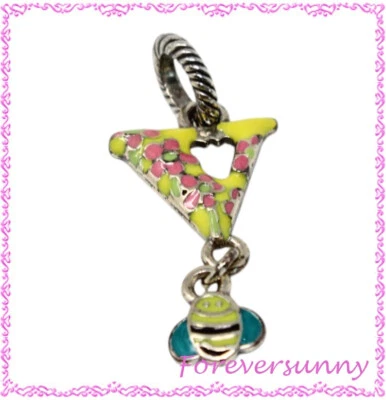 Dije esmalte abeja amarilla letra alfabeto Brighton V Foto 1 de 2