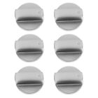 Metal Cooktop Knobs - 6pcs Gas Stove Burner Control Switches Replacement 
