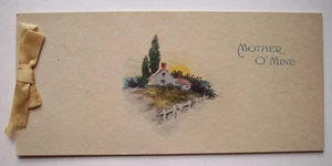 Rural homestead cottage 20's? vintage Mother's Day greeting card *TT23 - Picture 1 of 4
