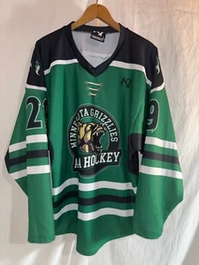 Minnesota Grizzlies AAA Hockey Jersey Men’s S #29 Green - Picture 1 of 3