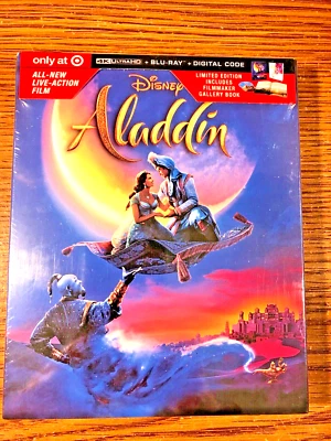 Disney Aladdin Live Action 4K Ultra HD Blu-Ray Exclusive Digi Book Disney Smith - Image 1 of 4