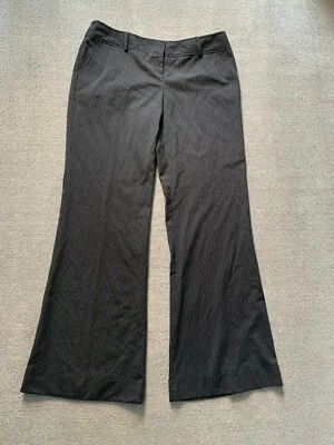 Copper Key Pants womens Size 9 Black pin striped wide leg - Image 1 of 4
