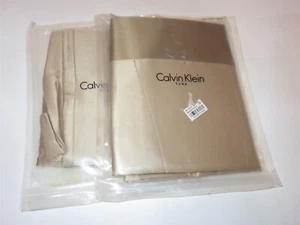 2 Calvin Klein Brushstroke Silk Euro shams $330 - Picture 1 of 6
