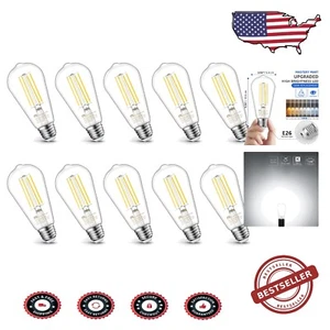 100W Equivalent Dimmable E26 Led Edison Bulbs - 9W, 1100 Lumens, Vintage Style - Picture 1 of 9