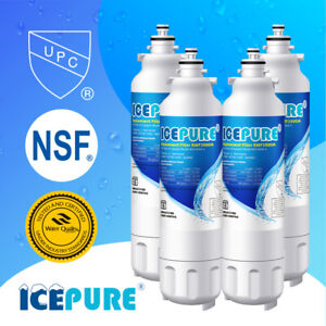 4 Pack Fit LG LT800P Kenmore 9490 ADQ73613401 Refrigerator Water Filter Icepure