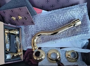 Rohl A1477LCIBTO-2 Acqui Rubinetto bagno da parete maniglie leva cristallo - Foto 1 di 13