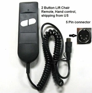 2-Button Hand Remote Control for limoss Pride Okin Ashley Lift Chair or Recliner - Picture 1 of 6