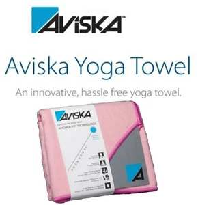 Aviska Anchor-Fit Yoga Towel Cornerless Design Quick Dry Ab Pilate Mat Bloom (C) - Picture 1 of 9