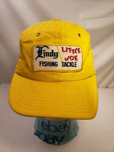 Lindy Aparejos de Pesca Little Joe Amarillo Lona Completa De Colección Sombrero de Camionero EE. UU./Haití - Imagen 1 de 6