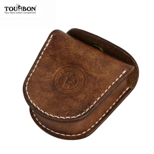 TOURBON Leather Hunting Pistol Ammo Belt Pouch Shooting Ammo Carrier Holder AU - Picture 1 of 9