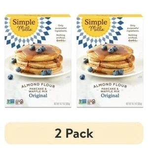 (2 pack) Simple Mills Almond Flour Pancake and Waffle Mix, Gluten-Free, 10.7 oz - Picture 1 of 9