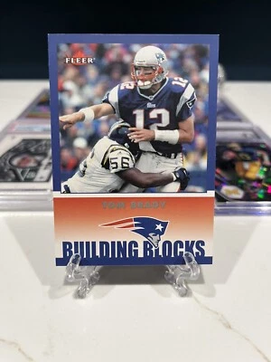 2002 Fleer Tom Brady Building Blocks #256 New England Patriots INVEST GOAT HOF - Image 1 of 2