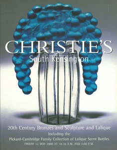 CHRISTIE’S 20C Sculpture Hagenauer LALIQUE Scent Bottles Collection Catalog 2000 - Picture 1 of 1