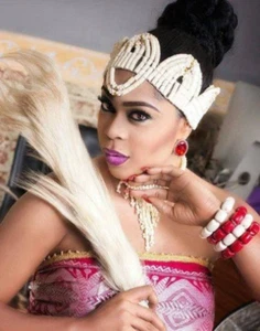 Coda di cavallo sposo/sposa igbo/irukere/coda di cavallo nigeriano/bacchetta da matrimonio - Foto 1 di 1