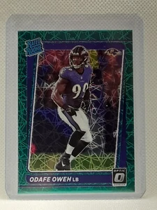 Odafe Oweh 2021 Donruss Optic Rated Rookie #258 GREEN VELOCITY Baltimore Ravens - Picture 1 of 2