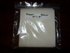  14 Stück Aida Kreuzstich Stoff Natur Antik Weiß Baumwolle 12 x 18 Zoll  - Bild 1 von 3