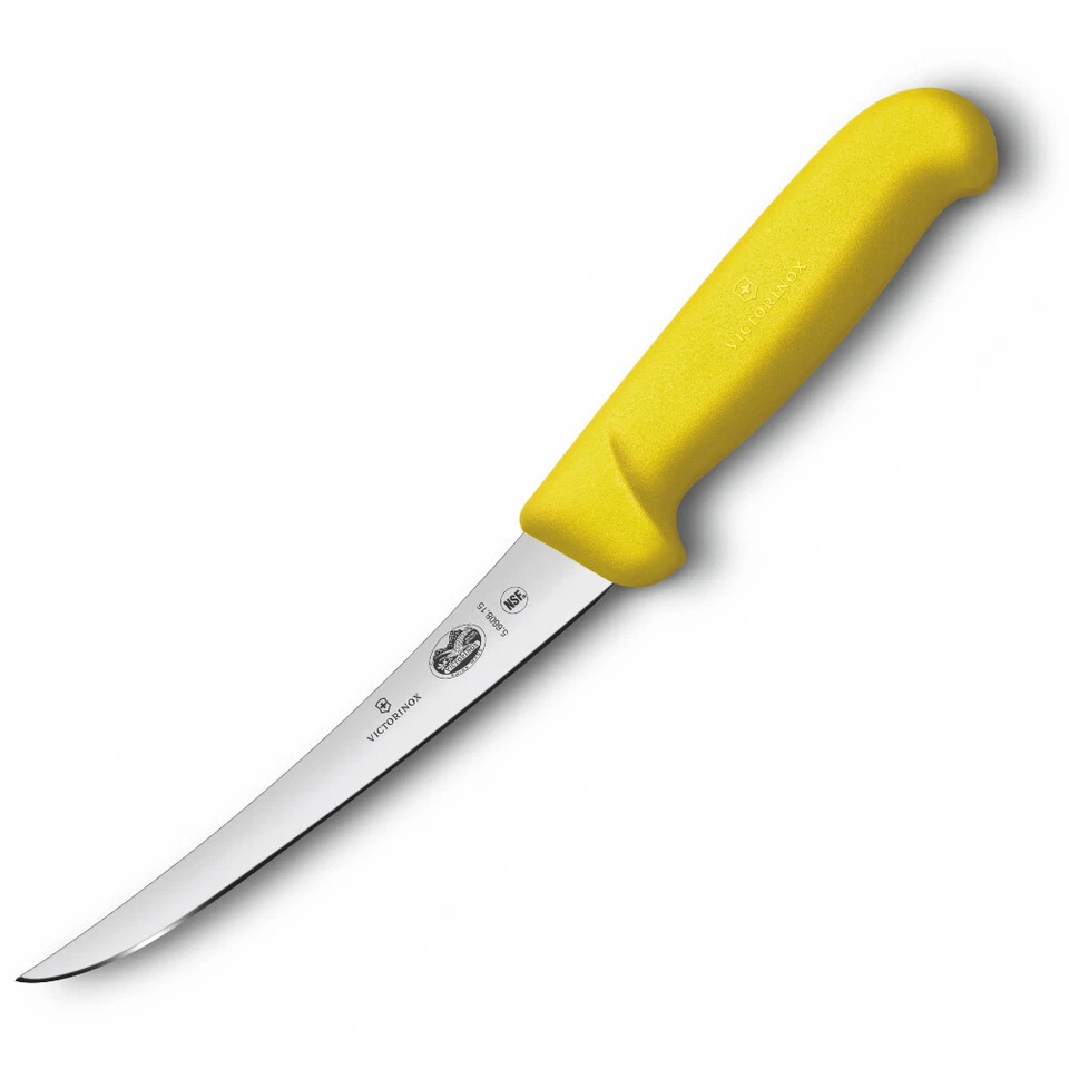 Cuchillo Victorinox Fibrox Curvado Deshuesado Estrecho 15cm 5.6608.15 Amarillo - Juego de 6 Foto 1 de 1