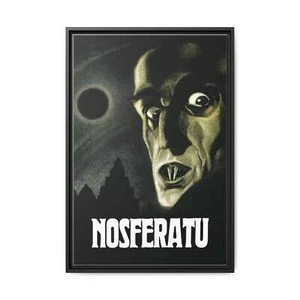 Cult Classic Large Gallery Framed Canvas 20" x 30" Movie Poster Art - Nosferatu - Picture 1 of 10