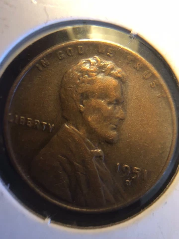 1951 D,RD,lincoln wheat,Double Struck,Date on Angle**make offers Cover
