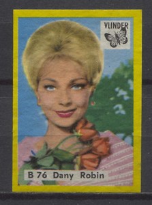 Dany Robin Vintage 1960s Matchbox Label