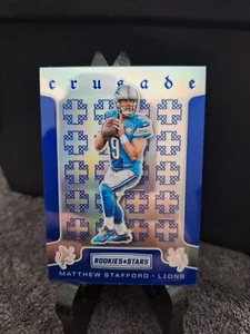 2016 Rookies & Stars MATTHEW STAFFORD Crusade Holo Prizm - Picture 1 of 2