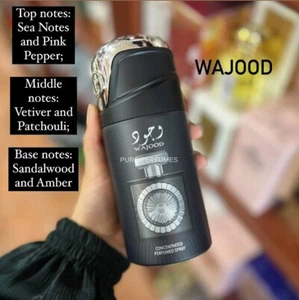 Lattafa 250ml WAJOOD Perfume Spray Extra Long Lasting Scent Unisex Fragrance - Picture 1 of 1