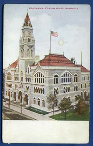 Nashville Tennessee tenn tn Post Office & Custom House old postcard - Picture 1 of 2
