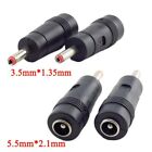DC Power Plug Connector Socket Adapter 5.5x2.1mm Female to 3.5x1.35mm Male